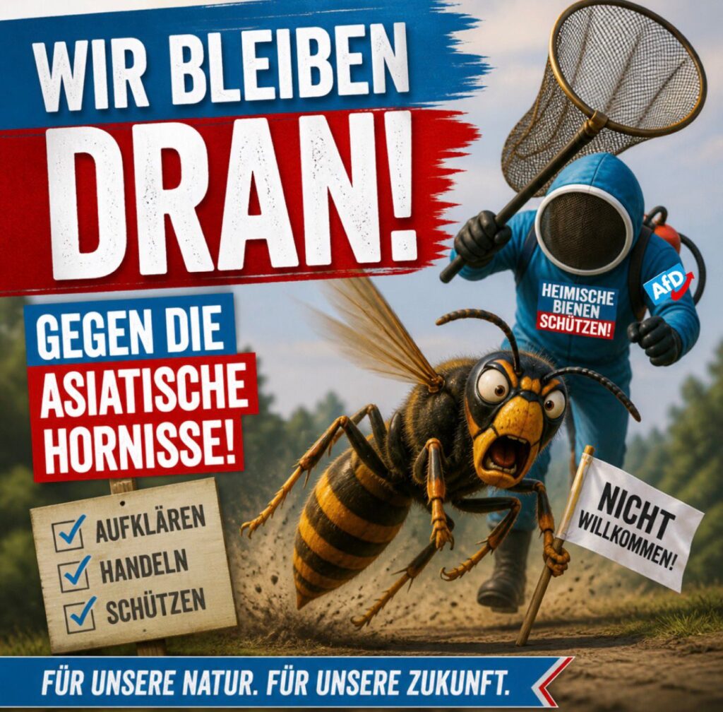 Wir bleiben dran! Gegen die Asiatische Hornisse!